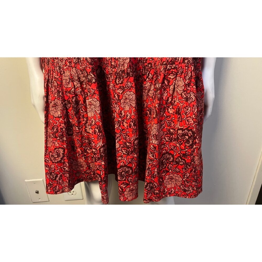 ULLA JOHNSON HANA POPPY FLORAL BABY DOLL DRESS 4 - Picture 9 of 13